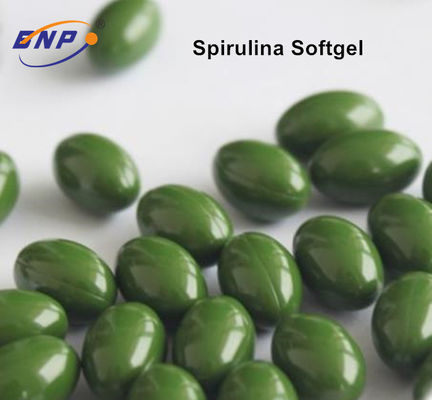 Gewicht, das Grün Spirulina-Kapseln Soem-Ergänzungs-1000mg Softgel verringert