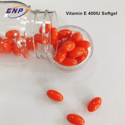 Orange Gesundheits-Hilfsvitamin E 1000 iU kapselt Softgel-Antioxydant ein